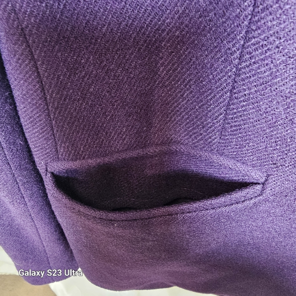 New York & Company purple blazer wool blend size 4 - Picture 6 of 11